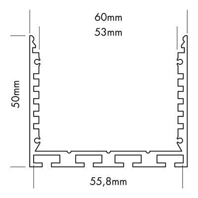 ALU PROFILE L-LINE STANDARD 24 silber 3m