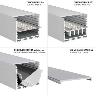 ALU PROFILE L-LINE STANDARD 24 silber 3m