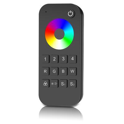 PROLED RF MESH 2.4G RGBW REMOTE 4 - 4 ZONEN, 4 SCENEN, schwarz