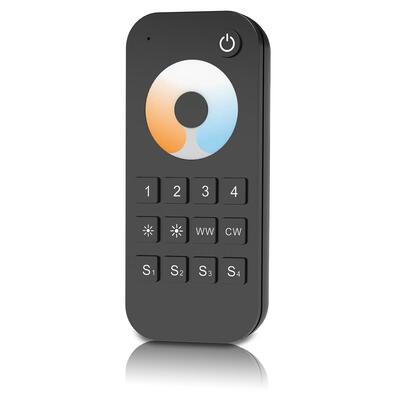 PROLED RF MESH 2.4G DW REMOTE 4 - 4 ZONEN, 4 SCENEN, schwarz