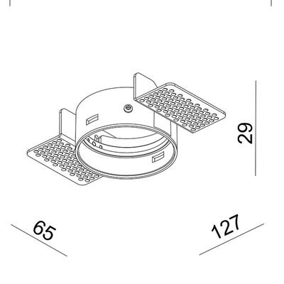 LAVILLA - GLOBE-MOVE TRIMLESS-EINBAUGEHÄUSE, weiss