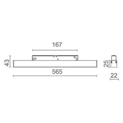 LAVILLA - STRIP 48, weiss, 3000°K, Dali dimmbar