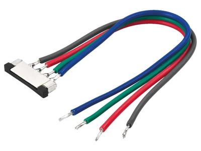 LED STRIP CONNECTOR RGB 10mm auf offenes Kabelende