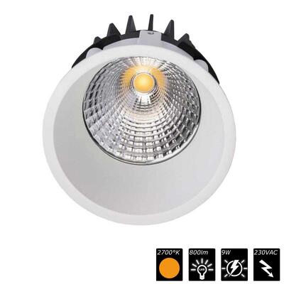 DOWNLIGHT LOFT, COB, rund, 230VAC, weiss, 2700K