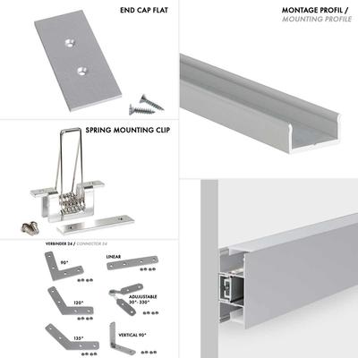 ALU PROFILE M-LINE 2W silber 2m