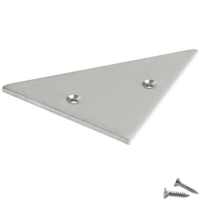 ALU END CAP M-LINE CORNER, FLAT, silver