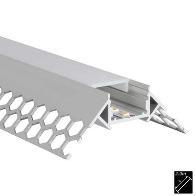 ALU PROFILE M-LINE DRYWALL CORNER EXTERNAL silber 2m