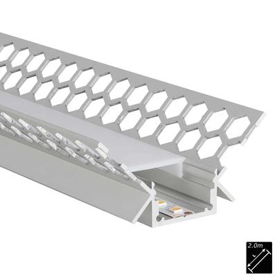 ALU PROFILE M-LINE DRYWALL CORNER INTERNAL silber 2m