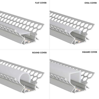 ALU PROFILE M-LINE DRYWALL CORNER INTERNAL silber 2m