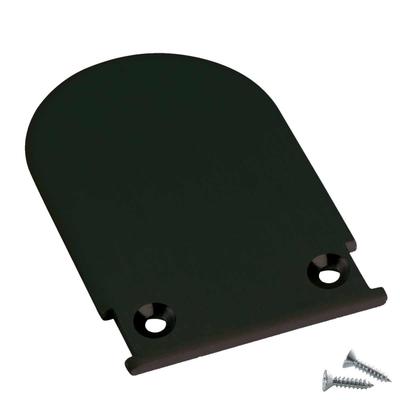 ALU END CAP M-LINE STANDARD, ROUND, black