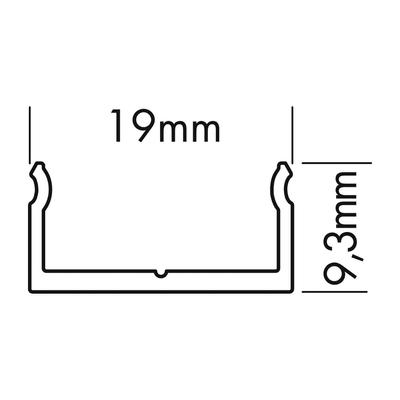 ALU MOUNTING PROFILE silver 2m