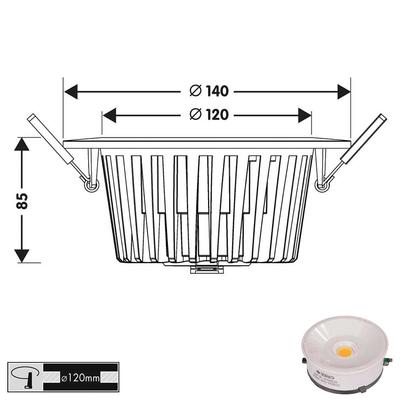 MACROS 15 PRO, IP44, 230VAC, weiss, 60°, WW