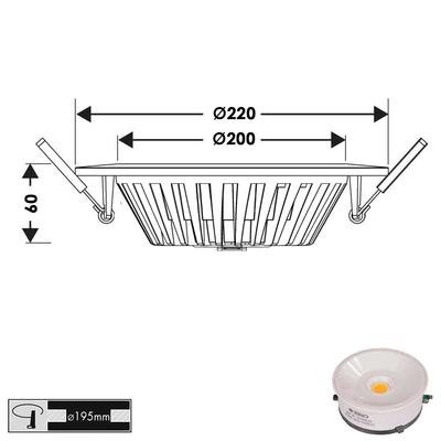 MACROS 24 FROST, IP44, 230VAC, weiss, mit Diffusor, WW