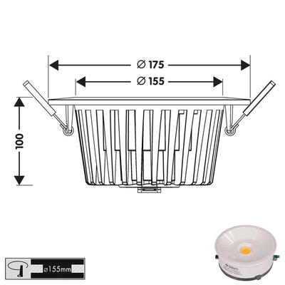 MACROS 24 PRO, IP44, 230VAC, weiss, 60°, WW