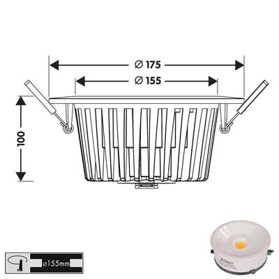 MACROS 30 PRO, IP44, 230VAC, weiss, 60°, WW