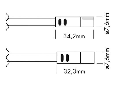 4-POL RGB MINI KABEL männlich auf offenes Kabelende 200cm