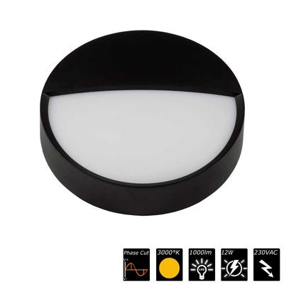 MOON 250 PREMIUM WALL, IP65, 230VAC, schwarz, 3000°K