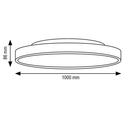 MOON 1000, IP40, 230VAC, 3000°K/ 4000°K, schwarz