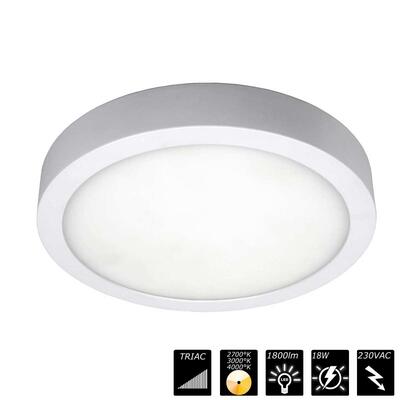 MOON 240, IP54, 230VAC, weiss, CCT 2700/3000/4000°K, TRIAC dim