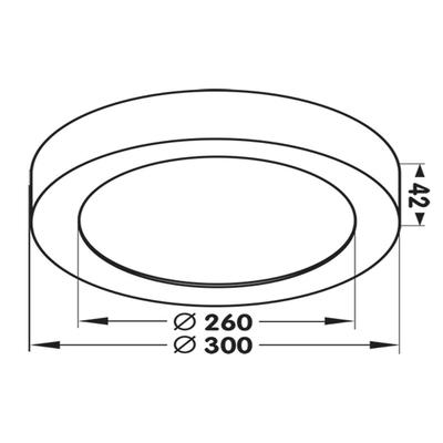 MOON 300, IP54, 230VAC, schwarz, CCT 2700/3000/4000°K