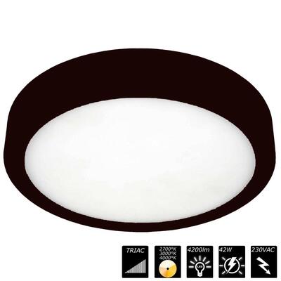 MOON 500, IP54, 230VAC, schwarz, CCT 2700/3000/4000°K, TRIAC dim