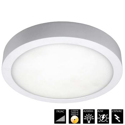 MOON 500, IP54, 230VAC, weiss, CCT 2700/3000/4000°K, TRIAC dim