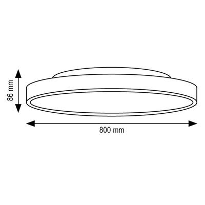 MOON 800, IP40, 230VAC, 3000°K/ 4000°K, weiss