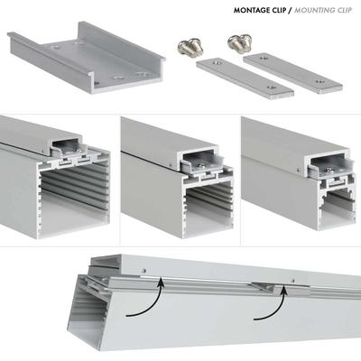 MOUNTING PROFILE for L-LINE 24, SQ-LINE 24, M-LINE 24 white 2m