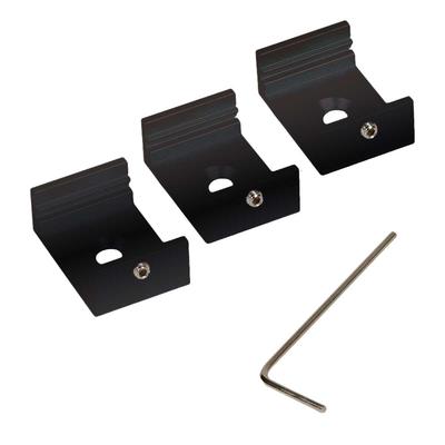 ALU PROFILE MOUNTING SET M-LINE STANDARD+LOW schwarz