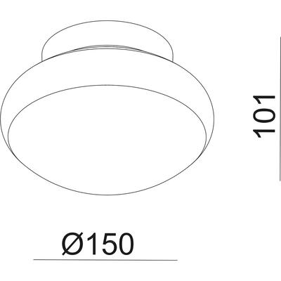 MAORA 150 - IP44, 230VAC, 3000°K, TRIAC, weiss