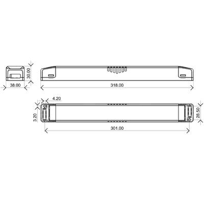 LINEAR SCHALTNETZTEIL dimmbar DALI-II / PUSH-DIM CV PWM 150 Watt