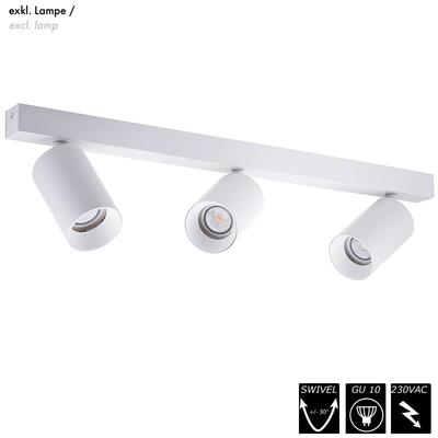 VISION - ORIENT 3 GU10, weiss, 230VAC, exkl. Lampe