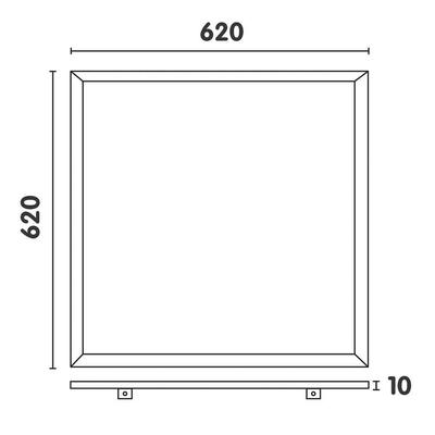 PANEL INFINITY BL 6262 weiss - 2CCT, 230VAC - NO DIM