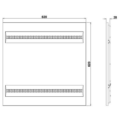 PANEL INFINITY LED PANEL 2.0 |6262 weiss - 3000K, 230VAC