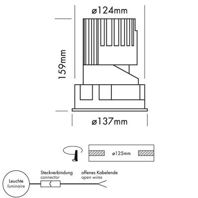 PERFORMANCE M STD SPOT FIXED round, refl. specular, 40°, WW