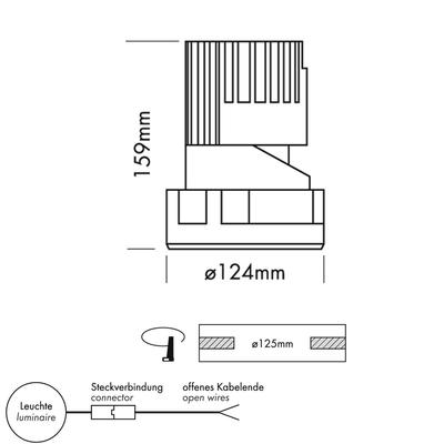 PERFORMANCE M TRIML SPOT FIXED round, Refl. spiegelnd, 40°, WW