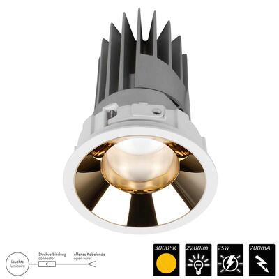 PERFORMANCE S POWER STD SPOT FIXED round, Refl. gold, 30°, WW