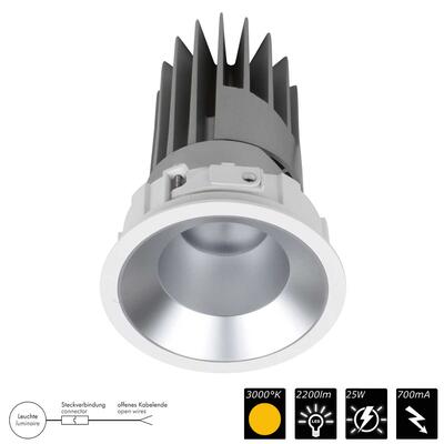 PERFORMANCE S POWER STD SPOT FIXED round, Refl. silber, 40°, WW