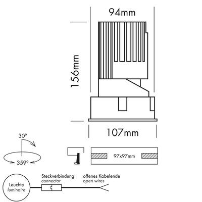 PERFORMANCE S POWER STD WALLWASHER square, NW