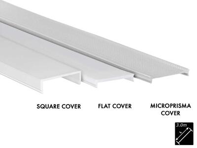 PLASTIC COVER PS-LINE FLAT, FROST 3m