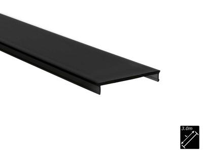 PLASTIC COVER PS-LINE FLAT, BLACK, 3m