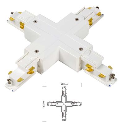 3 Fase DALI Track X-Connector - white