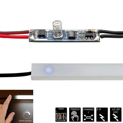 PWM PROFILE SENSOR TOUCH DIMMER mit blauer LED, 1x 3A