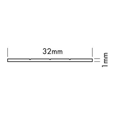 ALU BASE SQ-LINE B silber 2m