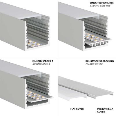 ALU PROFILE SQ-LINE STANDARD schwarz 3m