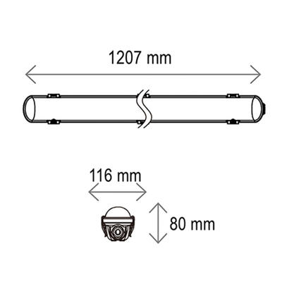 RADIAL 120 SENSOR, 33W, 3000°K/ 4000°K/ 5000°K, IP66, 1.207m