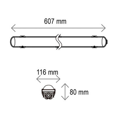 RADIAL SLIM 60 SENSOR, 18W, 4000°K, IP66, 0.607m
