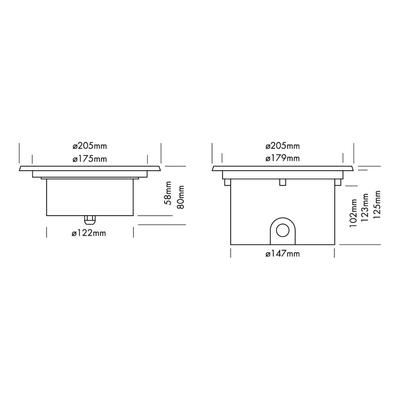 REC IP68 LIGHT 12x 2 Watt TRILED (*CC)