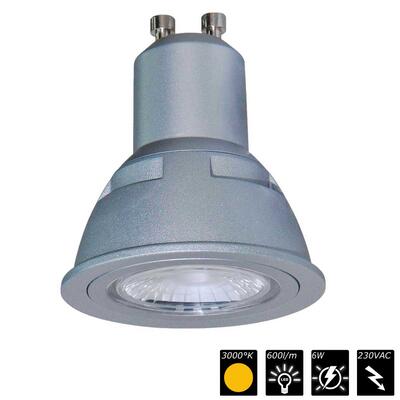 DOWNLIGHT REFLEX LED 6 MODUL, GU10, 3000°K, silber