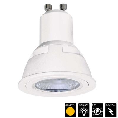 DOWNLIGHT REFLEX LED 6 MODUL, GU10, 3000°K, weiss